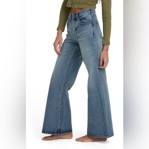 Billabong Blue Flare Wide Leg Women's Jeans 28